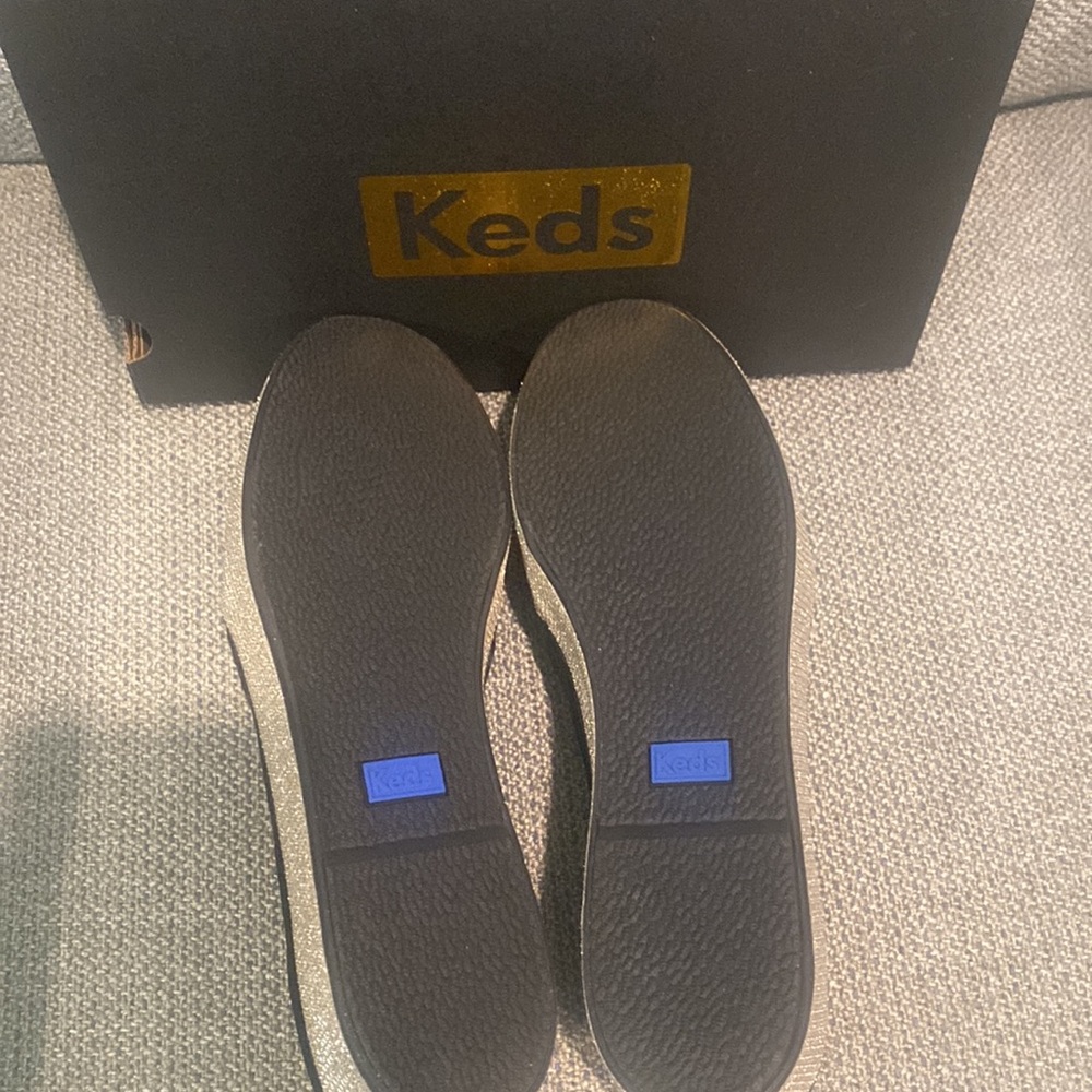 Keds *nwt new in box size 9 Triple decker Dazzle blk - Picture 6 of 9